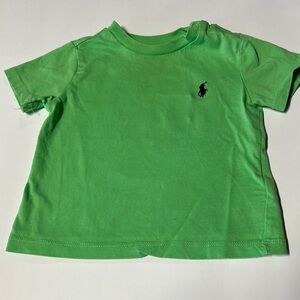 Ralph Lauren Green Short Sleeve Tee with Iconic Logo